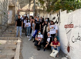  مجموعة "حِراك" من الداخل الفلسطيني، تلتقي مجموعة الشباب للتُراث المقدسي في سِلوان، القدس.