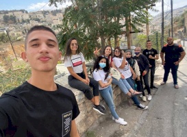  مجموعة "حِراك" من الداخل الفلسطيني، تلتقي مجموعة الشباب للتُراث المقدسي في سِلوان، القدس.