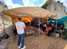  مجموعة "حِراك" من الداخل الفلسطيني، تلتقي مجموعة الشباب للتُراث المقدسي في سِلوان، القدس.