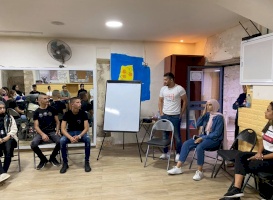  مجموعة "حِراك" من الداخل الفلسطيني، تلتقي مجموعة الشباب للتُراث المقدسي في سِلوان، القدس.