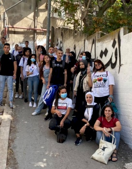  مجموعة &quot;حِراك&quot; من الداخل الفلسطيني، تلتقي مجموعة الشباب للتُراث المقدسي في سِلوان، القدس.